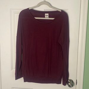 Purple long sleeve sweater by PINK, size S